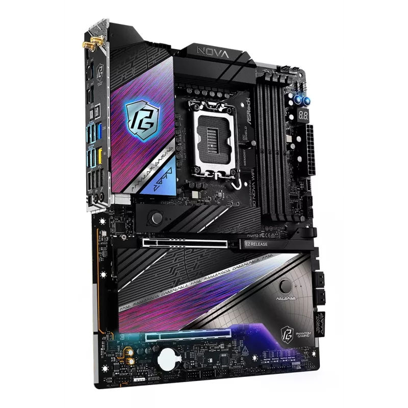 Mātesplate ASRock Z890 Nova WiFi LGA1851 Intel Z890 4 x DDR5 1 x HDMI 2.1 TMDS/FRL 8G 2 x Thunderbolt 4 ATX