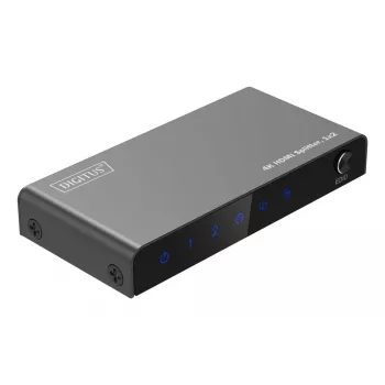 DIGITUS 1x2 HDMI sadalītājs 4K/60Hz HDCP 2.2 EDID vadība
