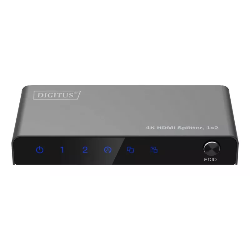 DIGITUS 1x2 HDMI sadalītājs 4K/60Hz HDCP 2.2 EDID vadība