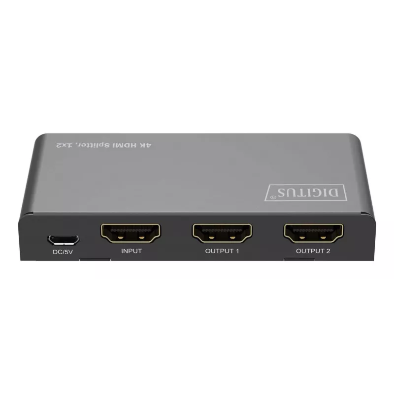 DIGITUS 1x2 HDMI sadalītājs 4K/60Hz HDCP 2.2 EDID vadība
