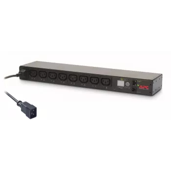 APC AP7921B strāvas sadales bloks (PDU) 8 maiņstrāvas kontaktligzdas 0U/1U melns