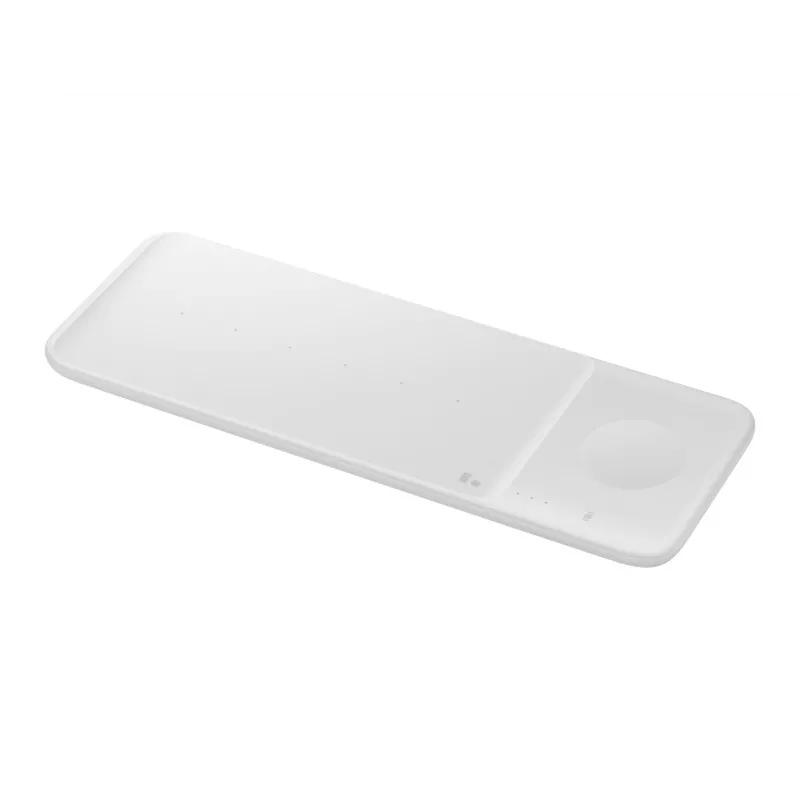 Samsung Wireless Charger Trio austiņām, viedtālrunim, viedpulkstenim balts USB bezvadu uzlāde Ātra uzlāde Iekštelpām