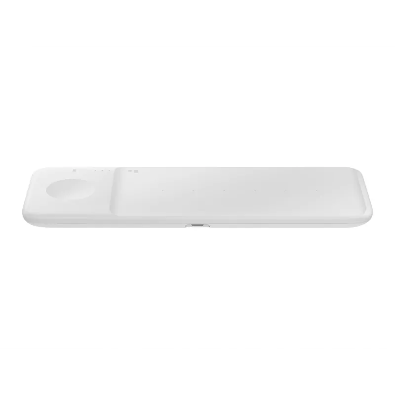 Samsung Wireless Charger Trio austiņām, viedtālrunim, viedpulkstenim balts USB bezvadu uzlāde Ātra uzlāde Iekštelpām