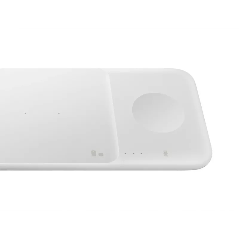 Samsung Wireless Charger Trio austiņām, viedtālrunim, viedpulkstenim balts USB bezvadu uzlāde Ātra uzlāde Iekštelpām