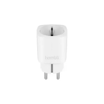 Smart plug Hombli Smart Socket EU by Avanca International BV — Wi‑Fi, 220–250 V, 50–60 Hz, maks. 3540 W, iekštelpām, balts, plastmasa, 46×46×84 mm