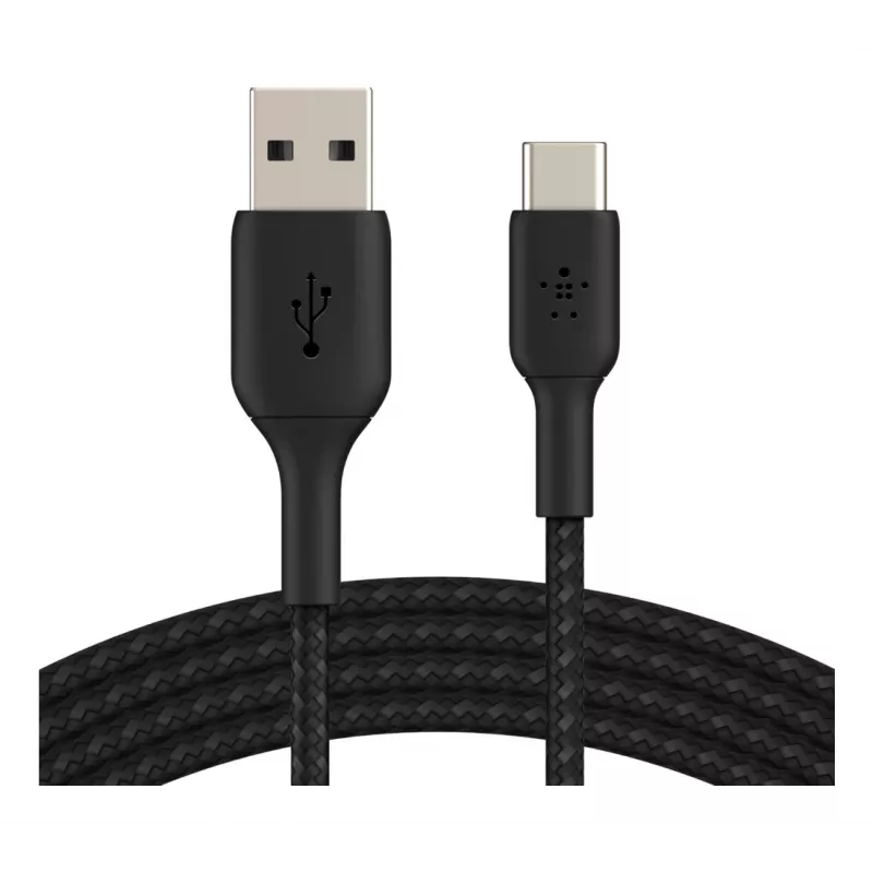USB kabelis Belkin CAB002BT1MBK 1 m USB A uz USB C Melns