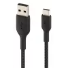 USB kabelis Belkin CAB002BT1MBK 1 m USB A uz USB C Melns
