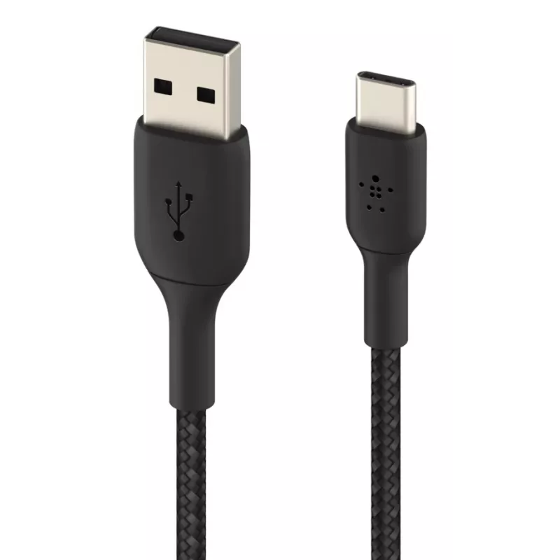 USB kabelis Belkin CAB002BT1MBK 1 m USB A uz USB C Melns
