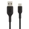 USB kabelis Belkin CAB002BT1MBK 1 m USB A uz USB C Melns