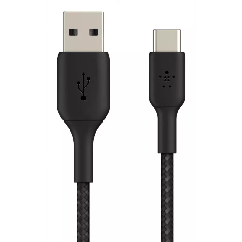 USB kabelis Belkin CAB002BT1MBK 1 m USB A uz USB C Melns