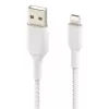 BELKIN Lightning uz USB-A kabelis, pīts, 1 m, balts
