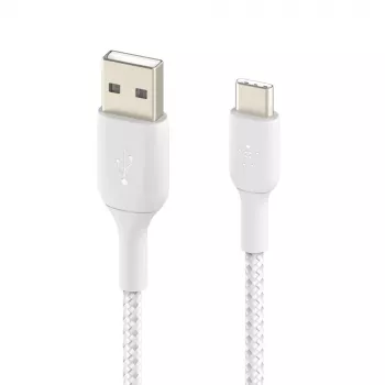 USB kabelis Belkin BoostCharge CAB002BT2MWH 2m USB A uz USB C balts