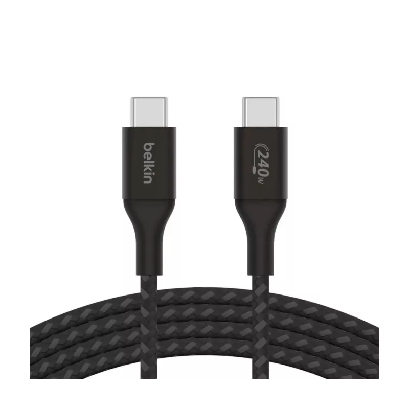 BELKIN USB kabelis - Boostcharge - USB-C uz USB-C kabelis 240 W - 1 m - melns