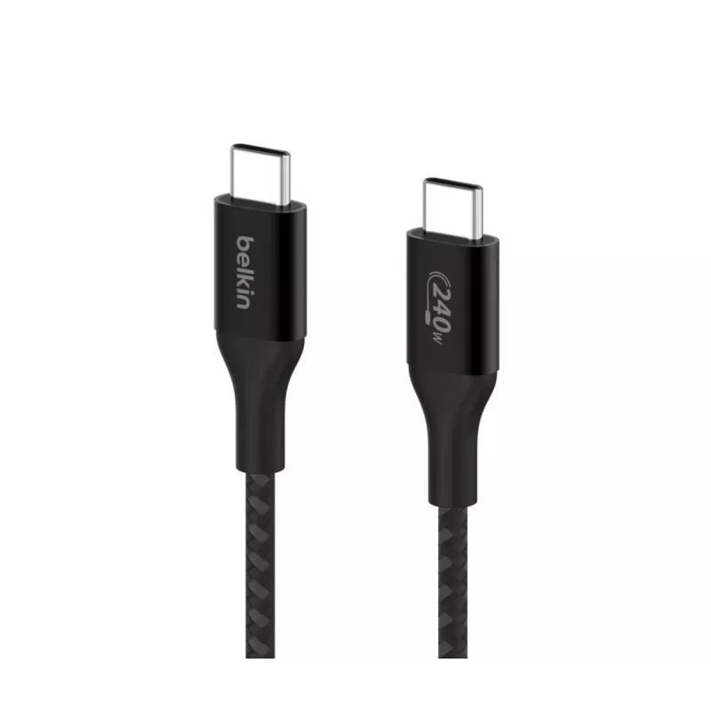 BELKIN USB kabelis - Boostcharge - USB-C uz USB-C kabelis 240 W - 1 m - melns
