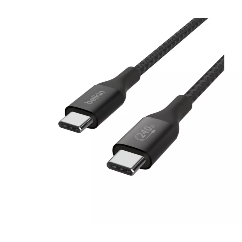 BELKIN USB kabelis - Boostcharge - USB-C uz USB-C kabelis 240 W - 1 m - melns
