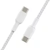 USB kabelis Belkin CAB004BT1MWH2PK USB 2.0 1 m USB C balta