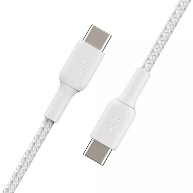 USB kabelis Belkin CAB004BT1MWH2PK USB 2.0 1 m USB C balta