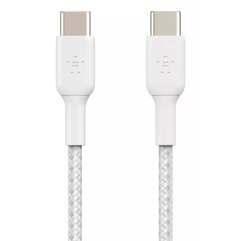 USB kabelis Belkin CAB004BT1MWH2PK USB 2.0 1 m USB C balta