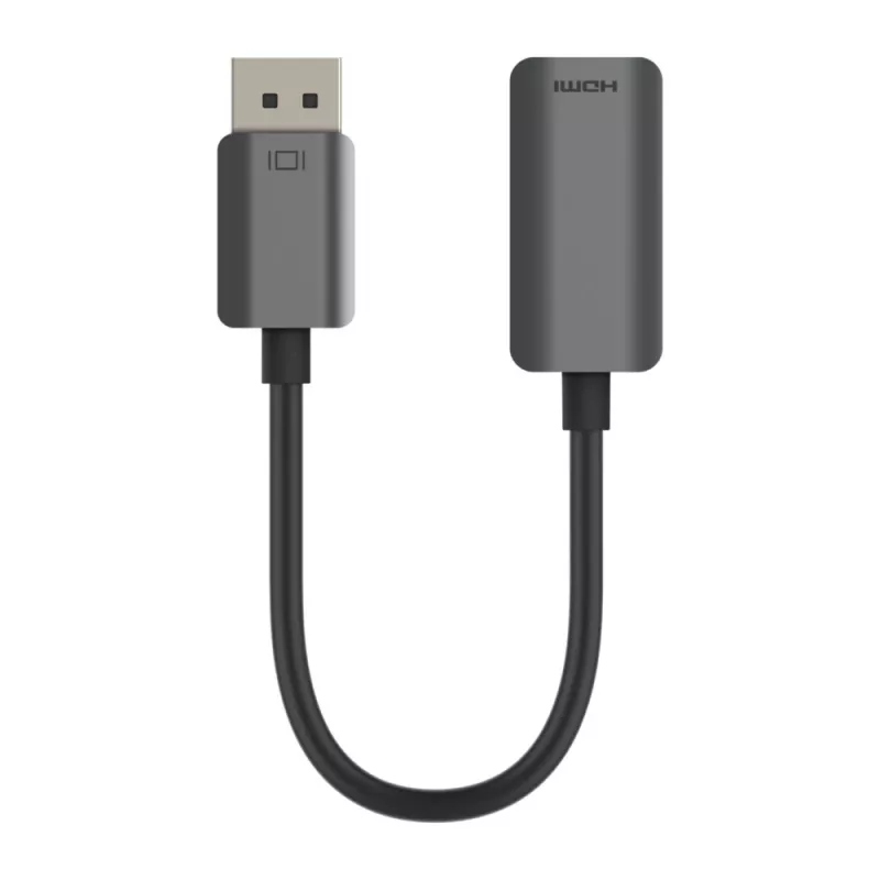 BELKIN DisplayPort–HDMI adapteris, 4K HDR, melns/pelēks
