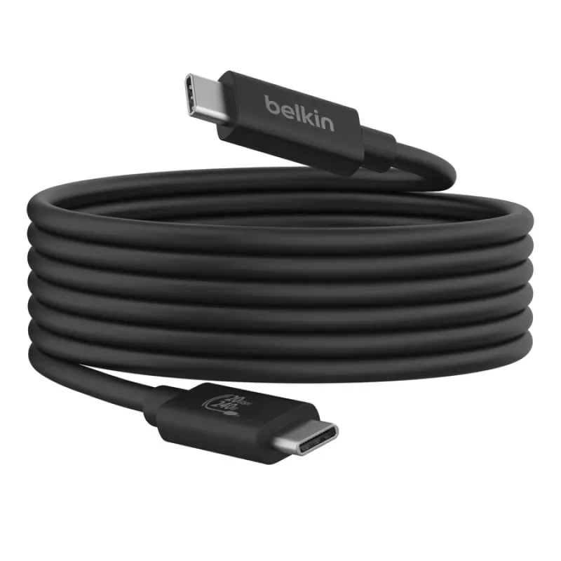 USB kabelis Belkin INZ004BT2MBK USB4 Gen 2x2 2 m USB C melns