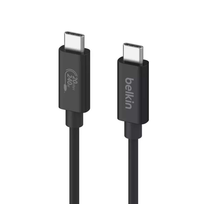 USB kabelis Belkin INZ004BT2MBK USB4 Gen 2x2 2 m USB C melns