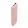 BELKIN Power Bank 20k USB-a un USB-c 15w Rozā