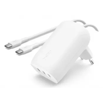 BELKIN Wall Charger - Boostcharge - USB-c 3-port Charger - With Pps 67w - balta