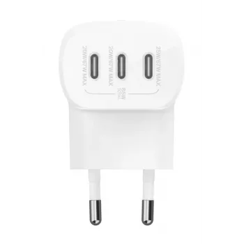 BELKIN Wall Charger - Boostcharge - USB-c 3-port Charger - With Pps 67w - balta