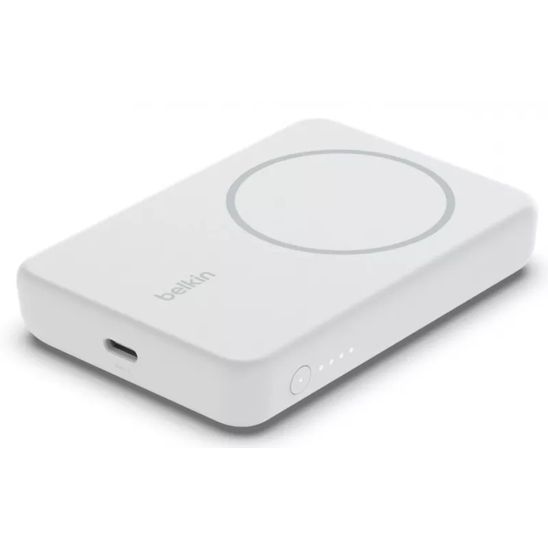 BELKIN Magnetic Wireless Power Bank 5000mah balta