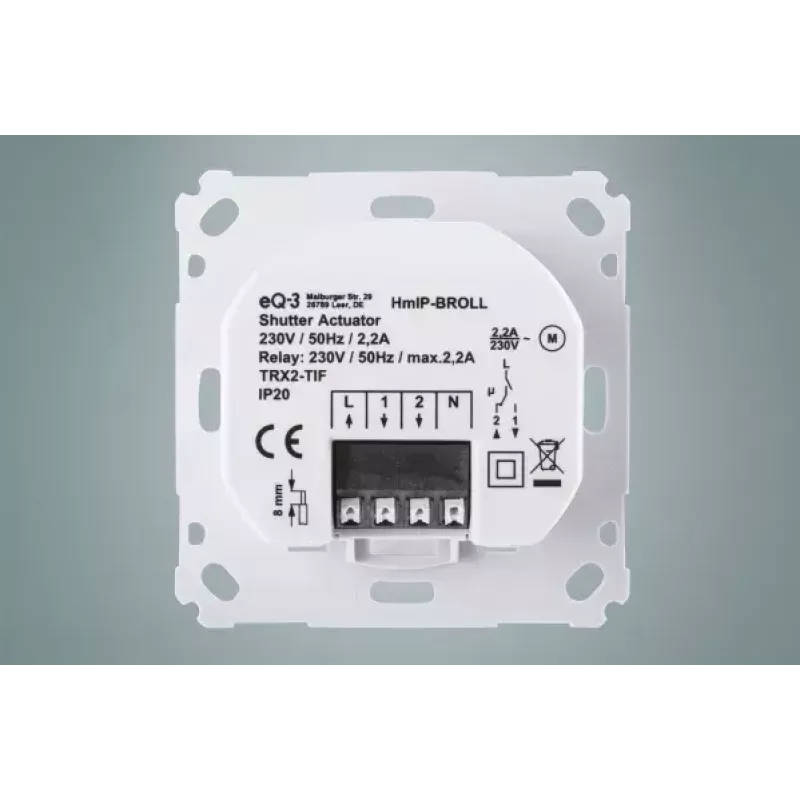 Raidītājs Homematic IP HmIP-BROLL balts