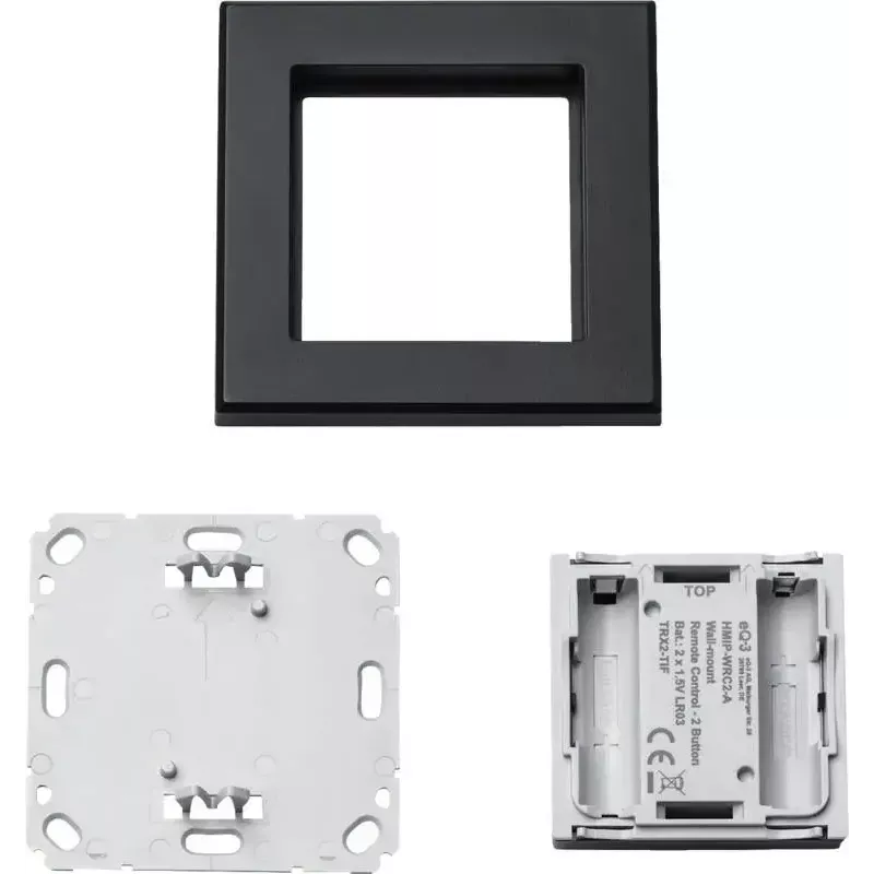 Gaismas slēdzis Homematic IP 159881A0 — antracīts, pogu vadība, baterija (AAA), IP20, 86×86×19 mm