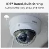 IP drošības kamera Reolink P437 4K dome, 8 MP 3840x2160, 5x optiskā tālummaiņa, PoE (IEEE 802.3af), IK10, IP67, MicroSD atbalsts līdz 256 GB