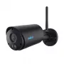 IP drošības kamera Reolink Argus B320-B — 3 MP bezvadu āra lodes tipa kamera, baterija/saules enerģija, Wi‑Fi, IP65, 2304×1296, H.265, divvirzienu audio, microSD līdz 128 GB