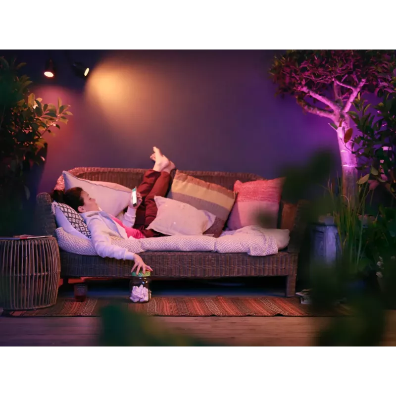 Philips Hue balta and colour ambience Lily Outdoor prožektors