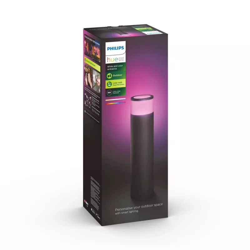 Philips Hue balta and colour ambience Calla Outdoor pedestal