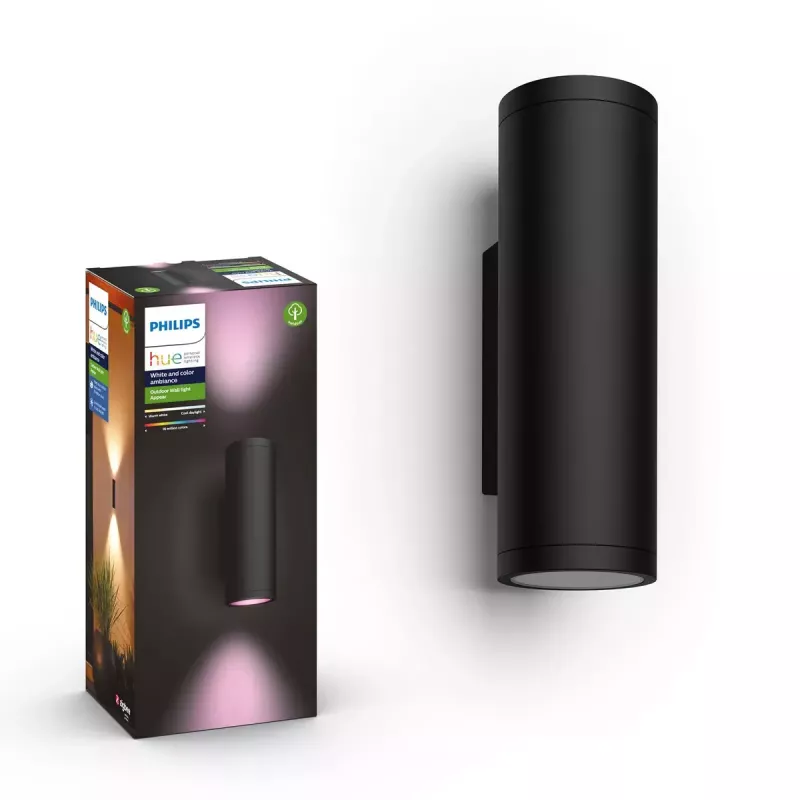 Āra sienas apgaismojums Philips Hue balta and colour ambience Appear