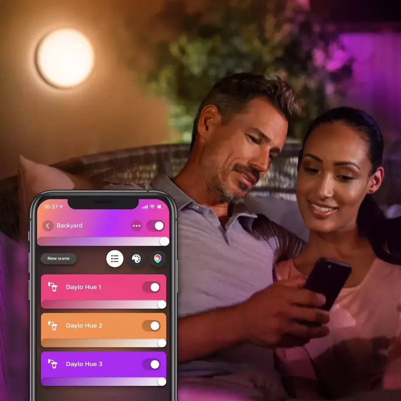 Āra sienas apgaismojums Philips Hue balta and colour ambience Daylo