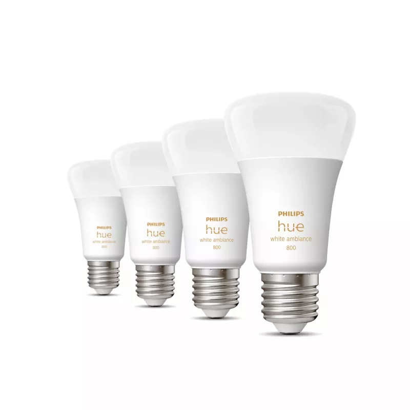 Philips Hue balta ambience 4-pack E27 Bluetooth Zigbee viedā spuldze