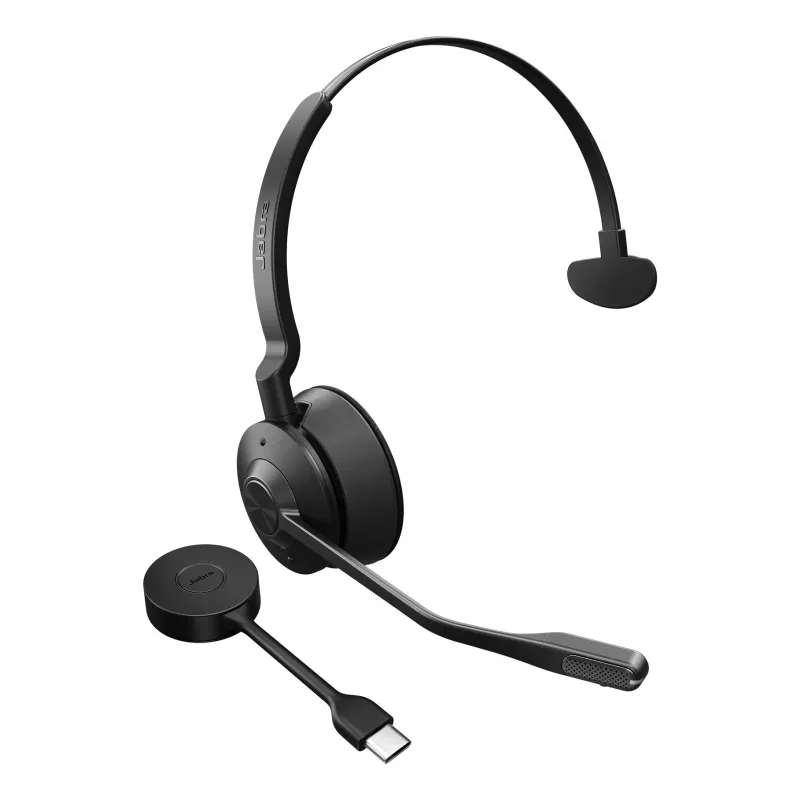 Jabra Engage 55 SE - USB-C UC Mono, EMEA/APAC, bezvadu, 40 - 16000 Hz, birojs/zvanu centrs, 57 g, austiņas, melna
