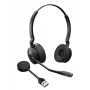 Jabra Engage 55 SE - USB-A UC Stereo, EMEA/APAC, bezvadu, 40 - 16000 Hz, birojam/zvanu centram, 83 g, austiņas, melna
