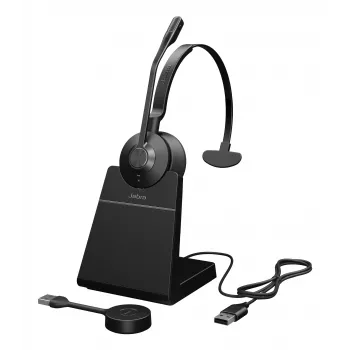 Jabra Engage 55 SE - USB-A UC Mono (ar statīvu), EMEA/APAC, Bezvadu, 40 - 16000 Hz, Birojs/zvanu centrs, 57 g, Austiņas, Melns
