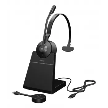 Jabra Engage 55 SE - USB-C MS Mono (ar statīvu), EMEA/APAC, Bezvadu, 40 - 16000 Hz, Birojs/zvanu centrs, 57 g, Austiņas, Melna