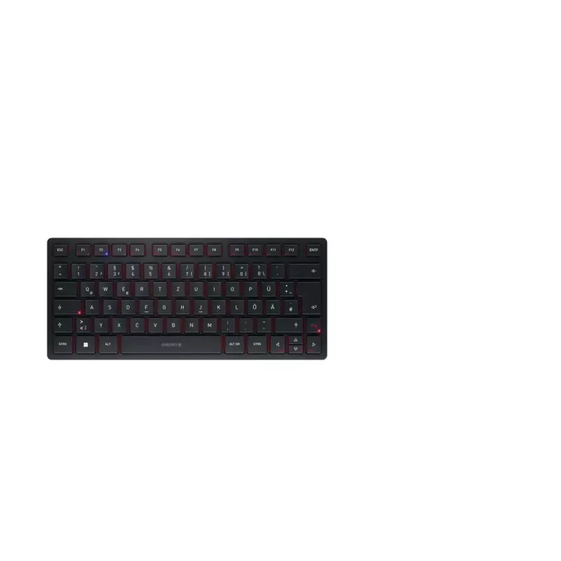 CHERRY KW 9200 MINI tastatūra Universāla USB + RF bezvadu + Bluetooth QWERTZ vācu melna