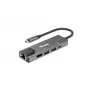 Equip USB-C 5-in-1 daudzfunkciju adapteris, HDMI, Gigabit LAN, USB 3.2 GEN1, 100 W USB PD