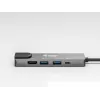 Equip USB-C 5-in-1 daudzfunkciju adapteris, HDMI, Gigabit LAN, USB 3.2 GEN1, 100 W USB PD