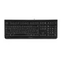 CHERRY KC 1000 tastatūra Universāla USB AZERTY Beļģu melna
