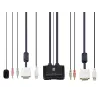 LevelOne 2-portu USB DVI-D Single Link kabeļa KVM slēdzis ar audio atbalstu