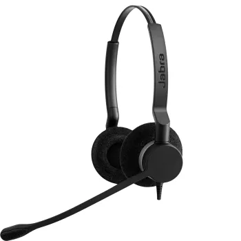 Jabra BIZ 2300 Duo, NC, vadu, Birojs/Zvanu centrs, 150 - 4500 Hz, 65 g, Austiņas, Melna