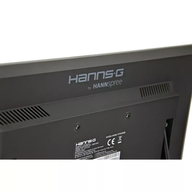 Hannspree HT161HNB datora monitors 39,6 cm (15,6 collu) 1366 x 768 pikseļi HD LED skārienekrāns Galda virsmas Melns