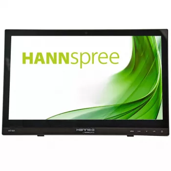 Hannspree HT161HNB datora monitors 39,6 cm (15,6 collu) 1366 x 768 pikseļi HD LED skārienekrāns Galda virsmas Melns